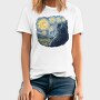 Starry Night Cat, Tricou Barbati (Unisex)