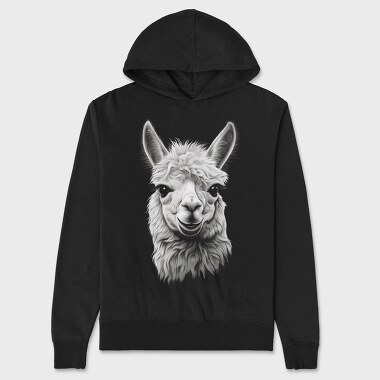 Hanorac Barbati (Unisex), Llama Portrait