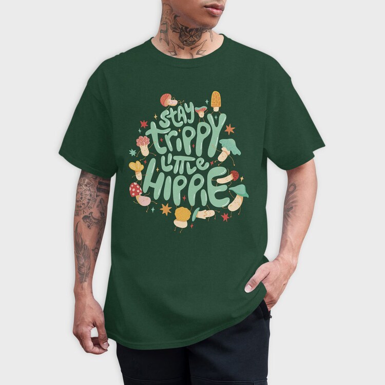 Trippy Hippie, Tricou Barbati (Unisex)