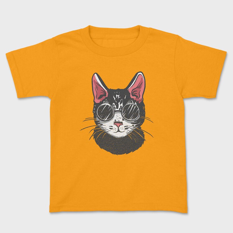 Tricou Copii, Sunglasses Cat