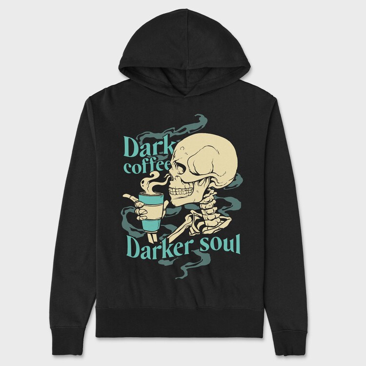 Dark Coffee Darker Soul, Hanorac Oversize Barbati (Unisex)