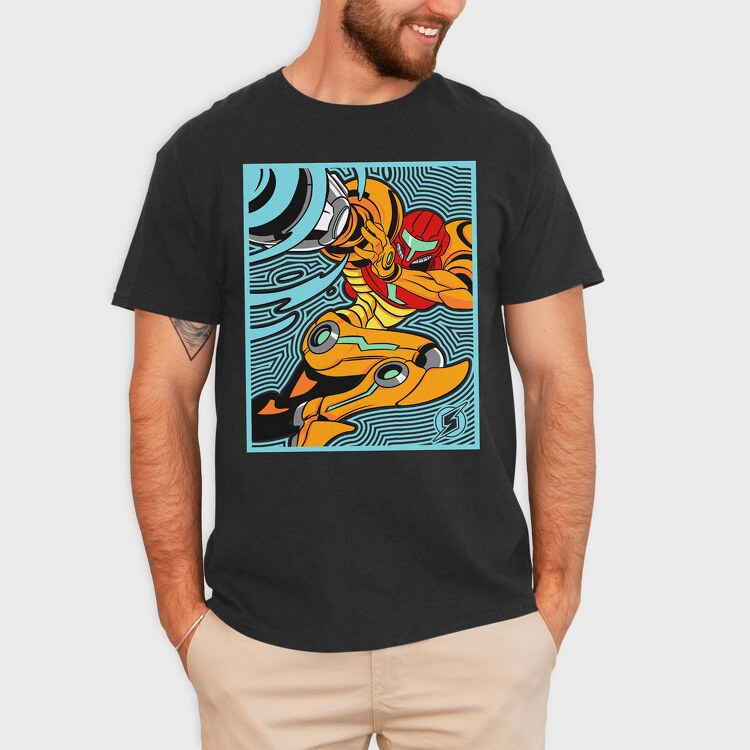 Samus Metroid Mini, Tricou Barbati (Unisex)