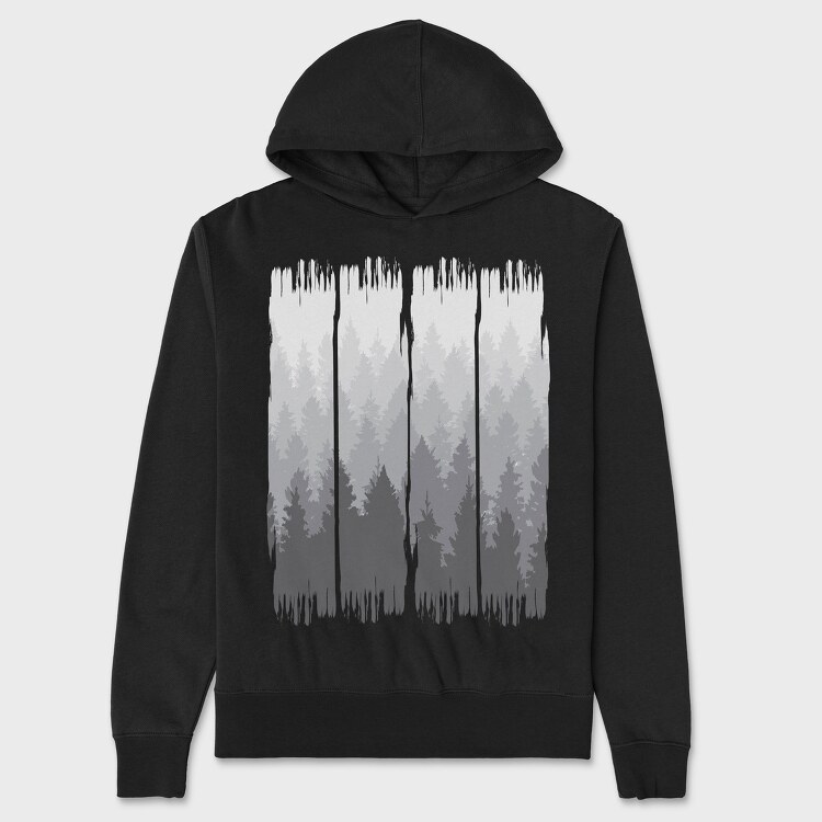 Grunge Forest, Hanorac Oversize Barbati (Unisex)