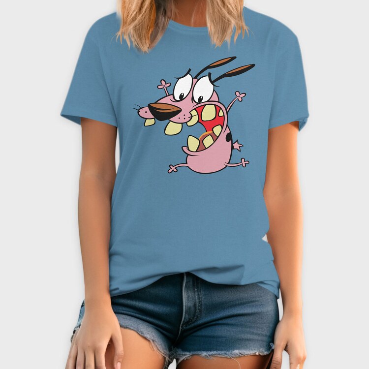 Cartoon Retro Courage the Cowardly Dog 3, Tricou Barbati (Unisex)