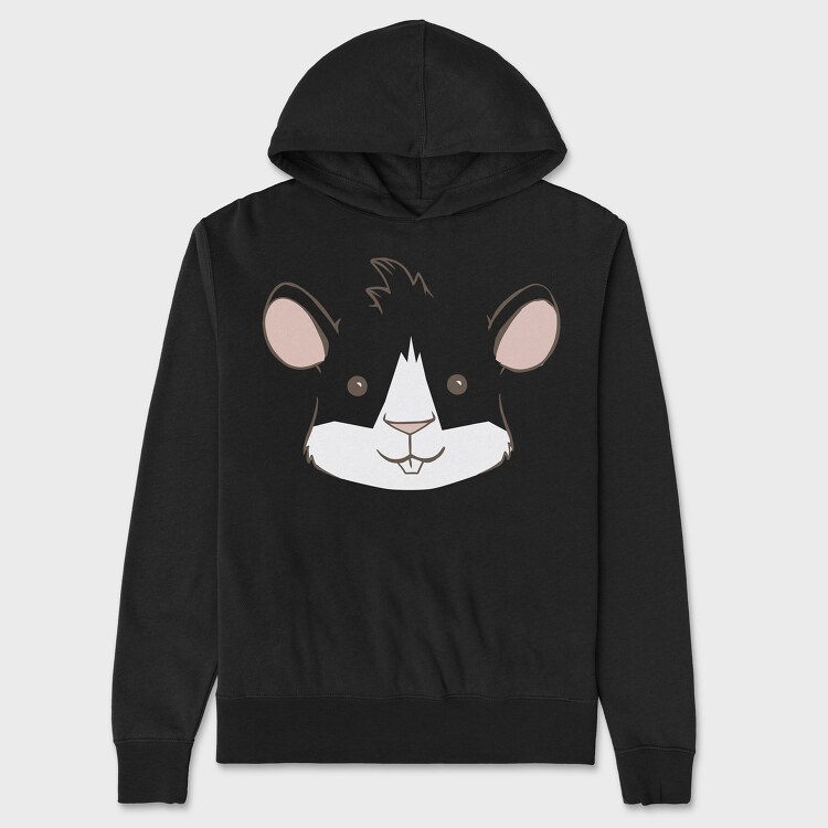 Guinea Pig Face, Hanorac Oversize Barbati (Unisex)