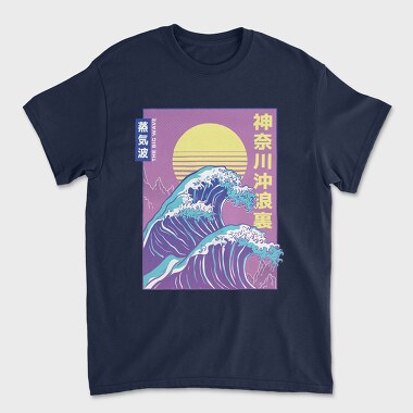 Tricou Barbati (Unisex), Big Wave Vaporwave