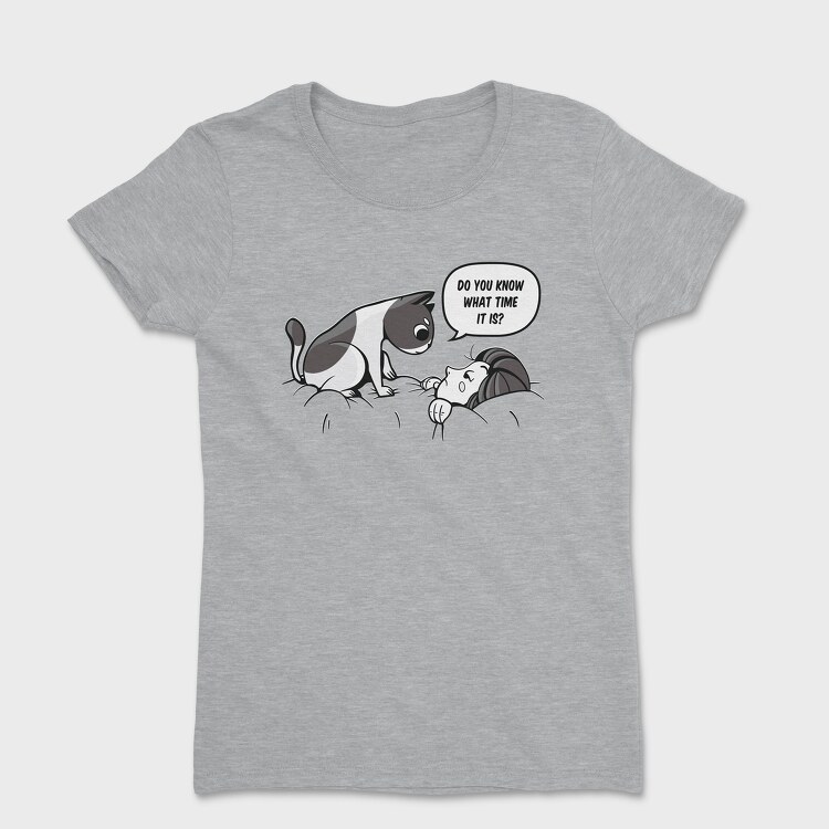 Cat Waking Up Girl, Tricou Femei