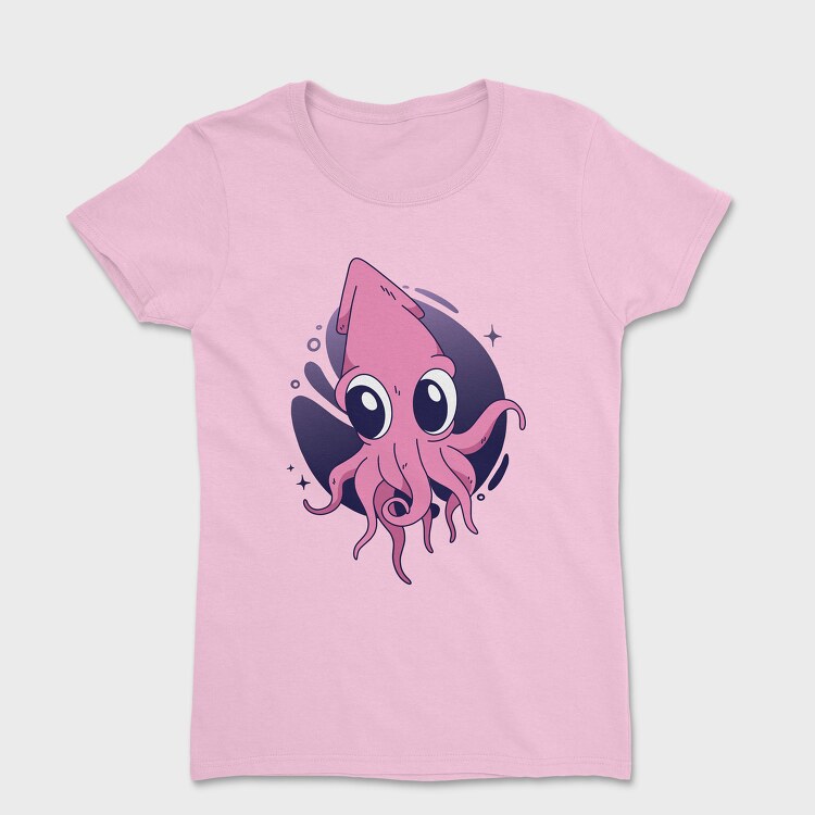 Tricou Femei, Cute Squid