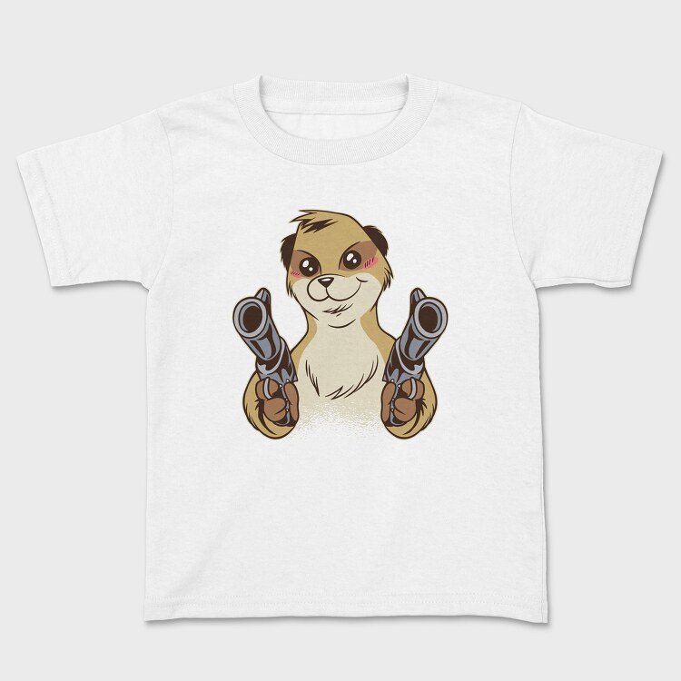 Tricou Copii, Meerkat Gun