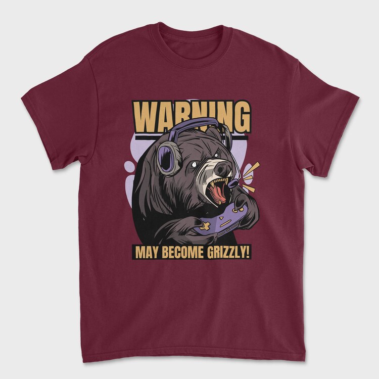 Gaming Bear Angry, Tricou Barbati (Unisex)