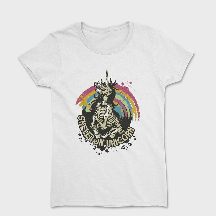 Skeleton Unicorn, Tricou Femei