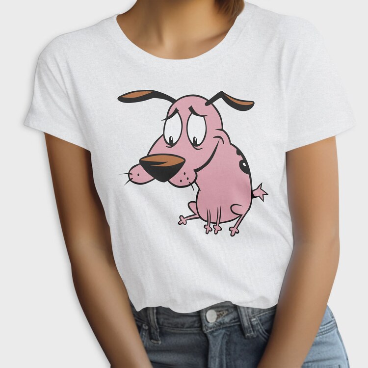 Cartoon Retro Courage the Cowardly Dog 4, Tricou Femei