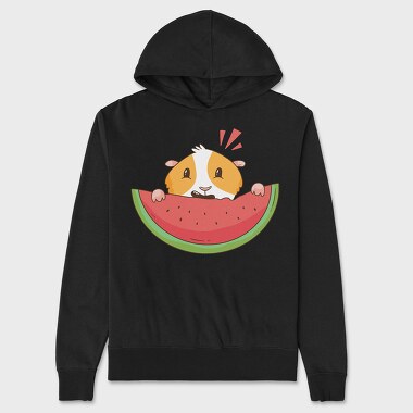 Guinea Pig Watermelon, Hanorac Oversize Barbati (Unisex)