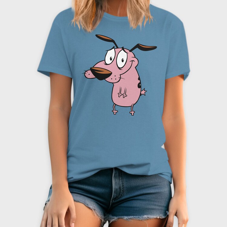 Cartoon Retro Courage the Cowardly Dog 5, Tricou Barbati (Unisex)