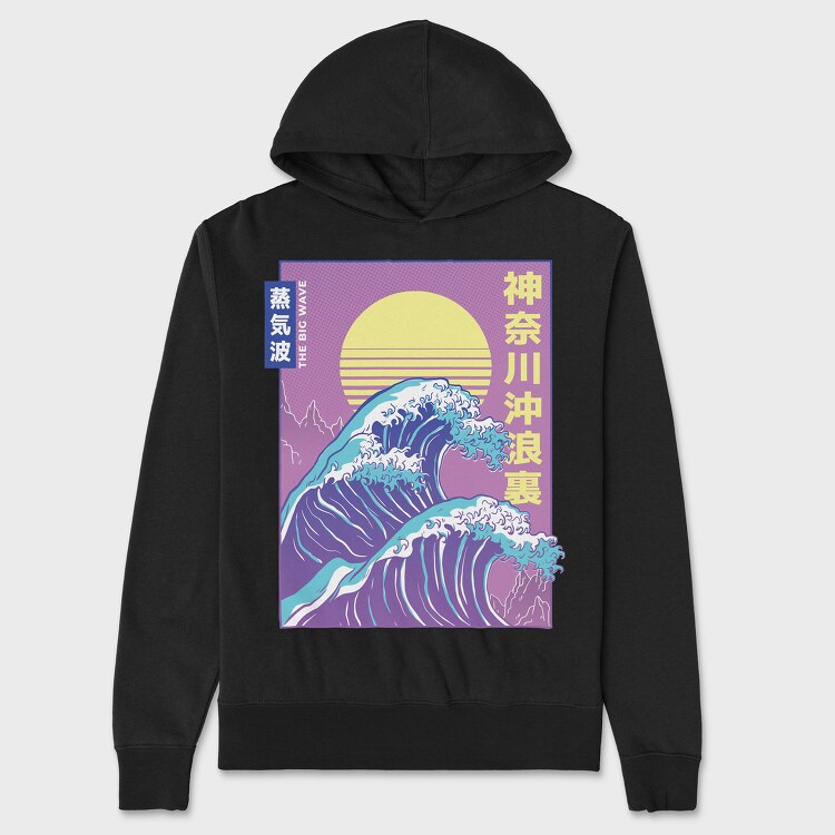 Hanorac Barbati (Unisex), Big Wave Vaporwave