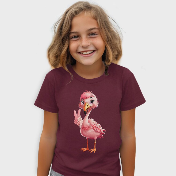 Flamingo Victory Sign, Tricou Copii