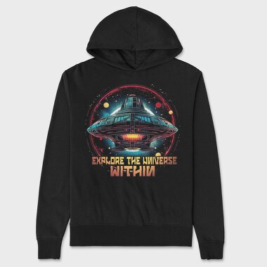 Spacecship Universe Within, Hanorac Oversize Barbati (Unisex)