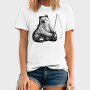 Hand Drawn Bear Fishing, Tricou Barbati (Unisex)