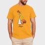 Cartoon Retro Cow and Chicken 5, Tricou Barbati (Unisex)