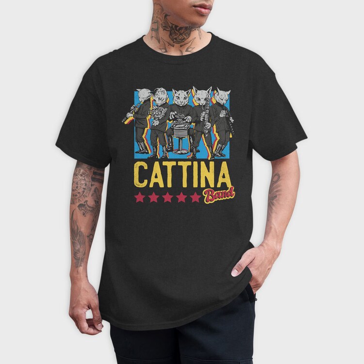 Cat Band, Tricou Barbati (Unisex)