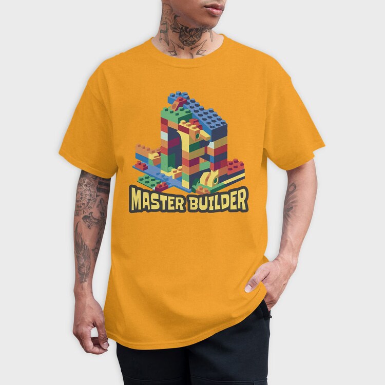 Blocks Builder Master, Tricou Barbati (Unisex)