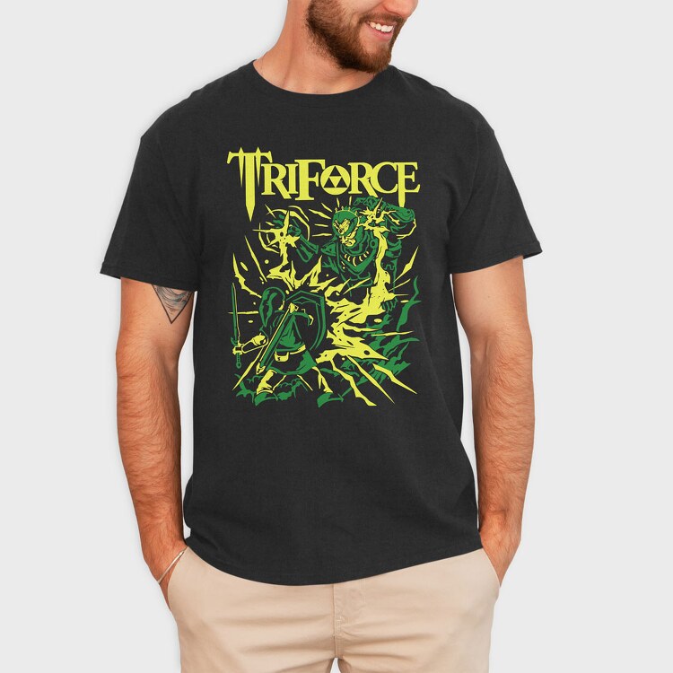 Triforce, Tricou Barbati (Unisex)