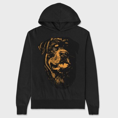 Rottweiller, Hanorac Oversize Barbati (Unisex)