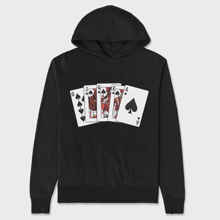 Working Play Poker, Hanorac Oversize Barbati (Unisex)