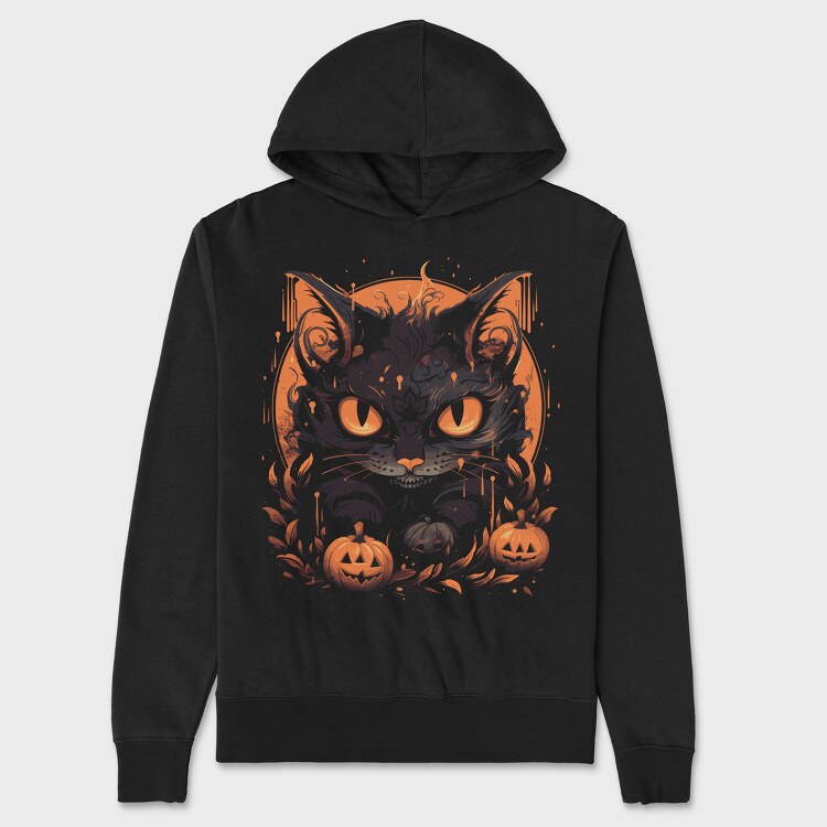 Hanorac Barbati (Unisex), Halloween Cat