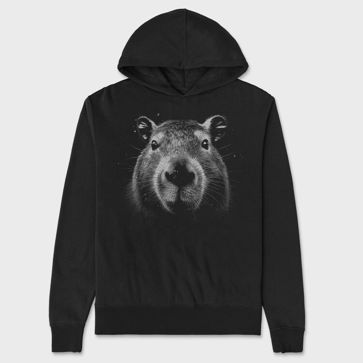 Hanorac Barbati (Unisex), Capybara Monochrome