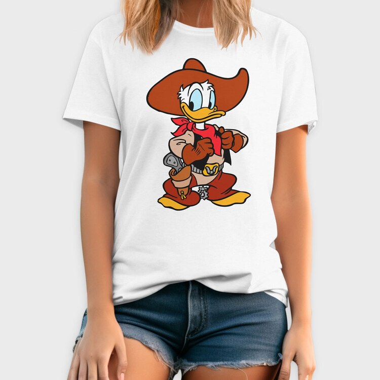Cartoon Retro Donald Duck 3, Tricou Barbati (Unisex)