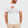 Lineart Landscape, Tricou Barbati (Unisex)