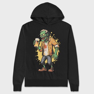 Zombie Beer, Hanorac Oversize Barbati (Unisex)