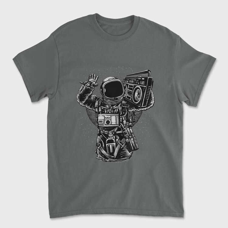 Astronaut Boombox, Tricou Barbati (Unisex)