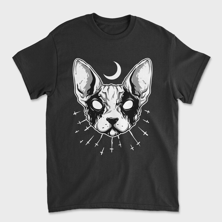 Black Metal Cat, Tricou Barbati (Unisex)