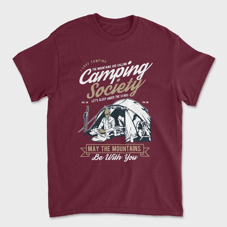 Tricou Barbati (Unisex), Camping Society