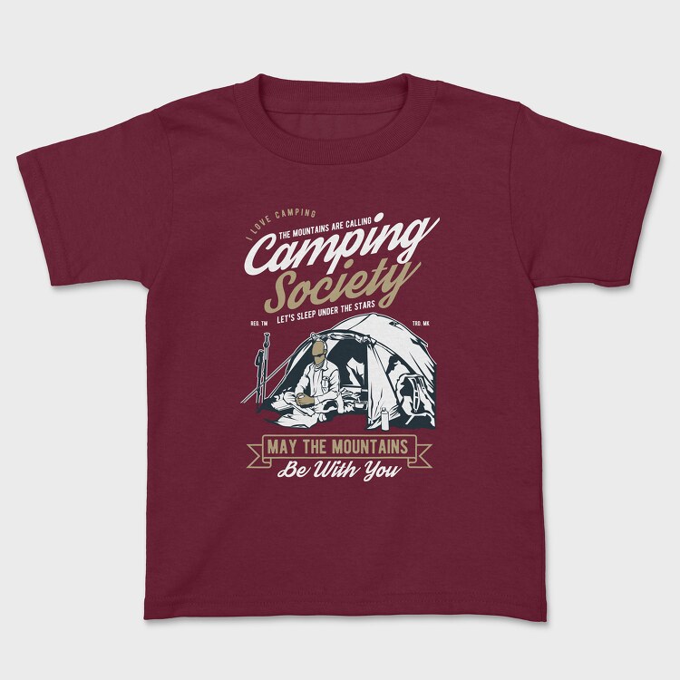 Tricou Copii, Camping Society