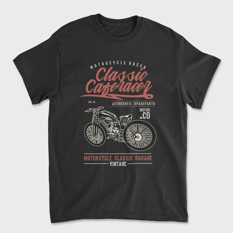 Classic Caferacer, Tricou Barbati (Unisex)