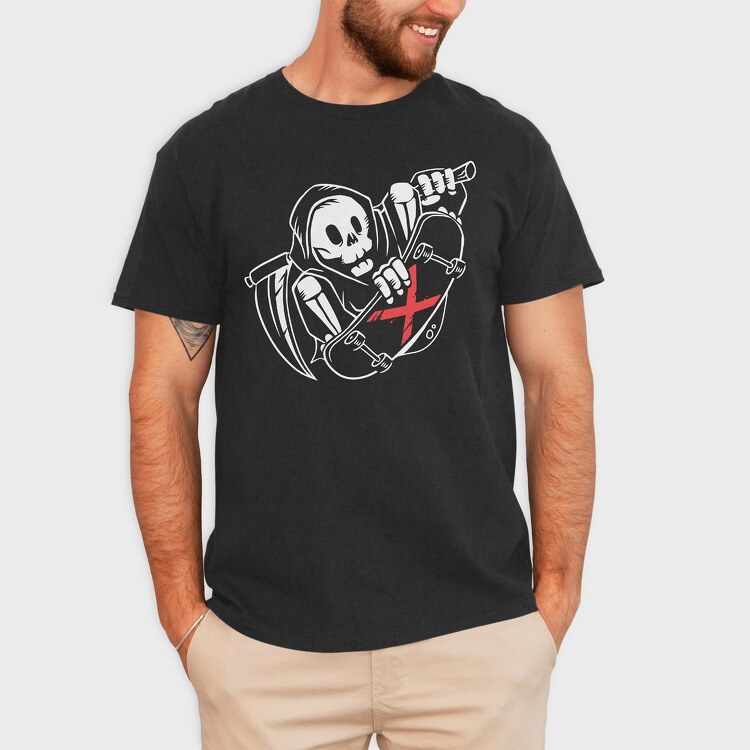 Grim Reaper Skate, Tricou Barbati (Unisex)
