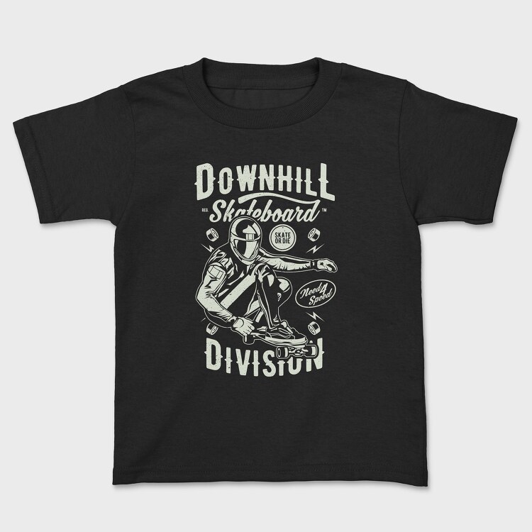 Tricou Copii, Downhill Skateboard Division