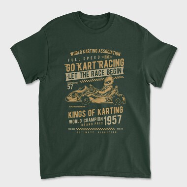 Go Kart Racing, Tricou Barbati (Unisex)