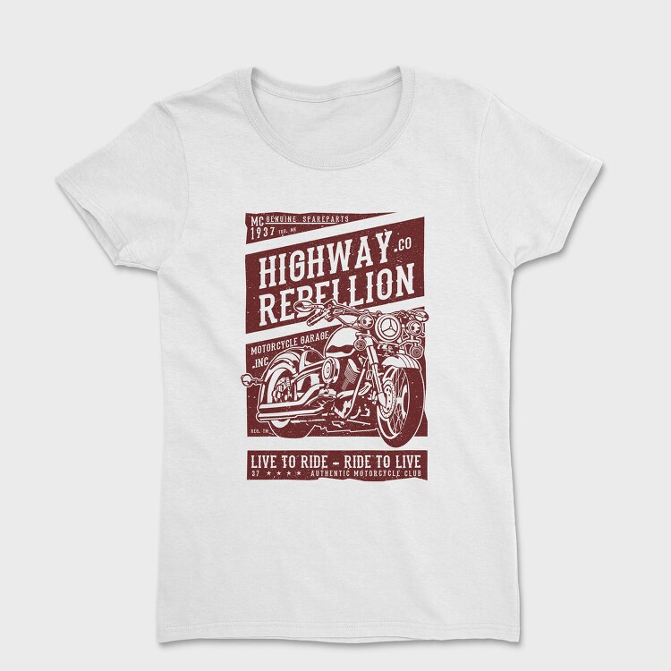 Tricou Femei, Highway Rebellion