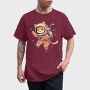 Cute Cat in Space, Tricou Barbati (Unisex)