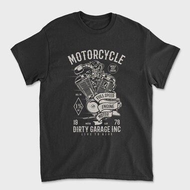 Motorcycle Full Speed Engine, Tricou Barbati (Unisex)