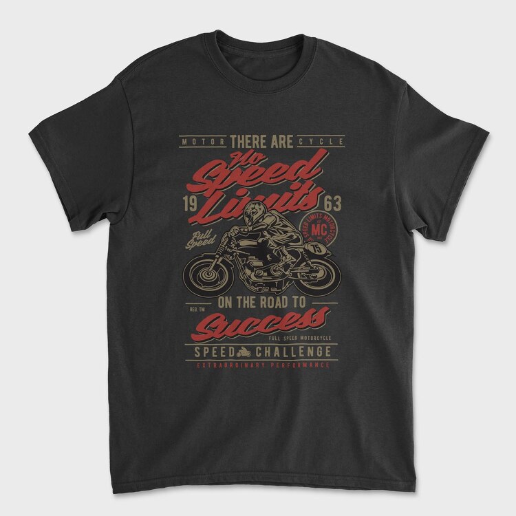 Tricou Barbati (Unisex), No Speed Limits