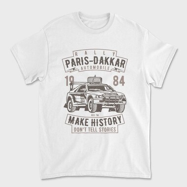 Rally Paris Dakar Automobile, Tricou Barbati (Unisex)