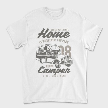 Retro Campers, Tricou Barbati (Unisex)