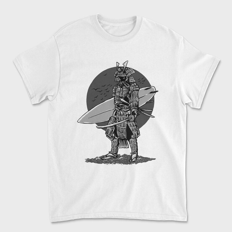 Surfer Samurai, Tricou Barbati (Unisex)