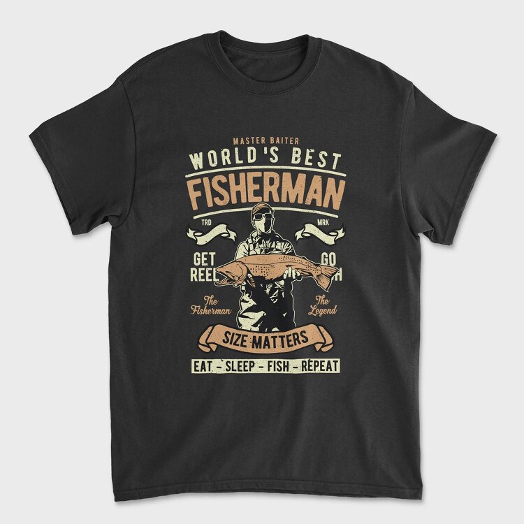 World's Best Fisherman, Tricou Barbati (Unisex)