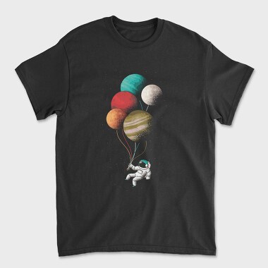 Tricou Barbati (Unisex), Astronaut Balloons